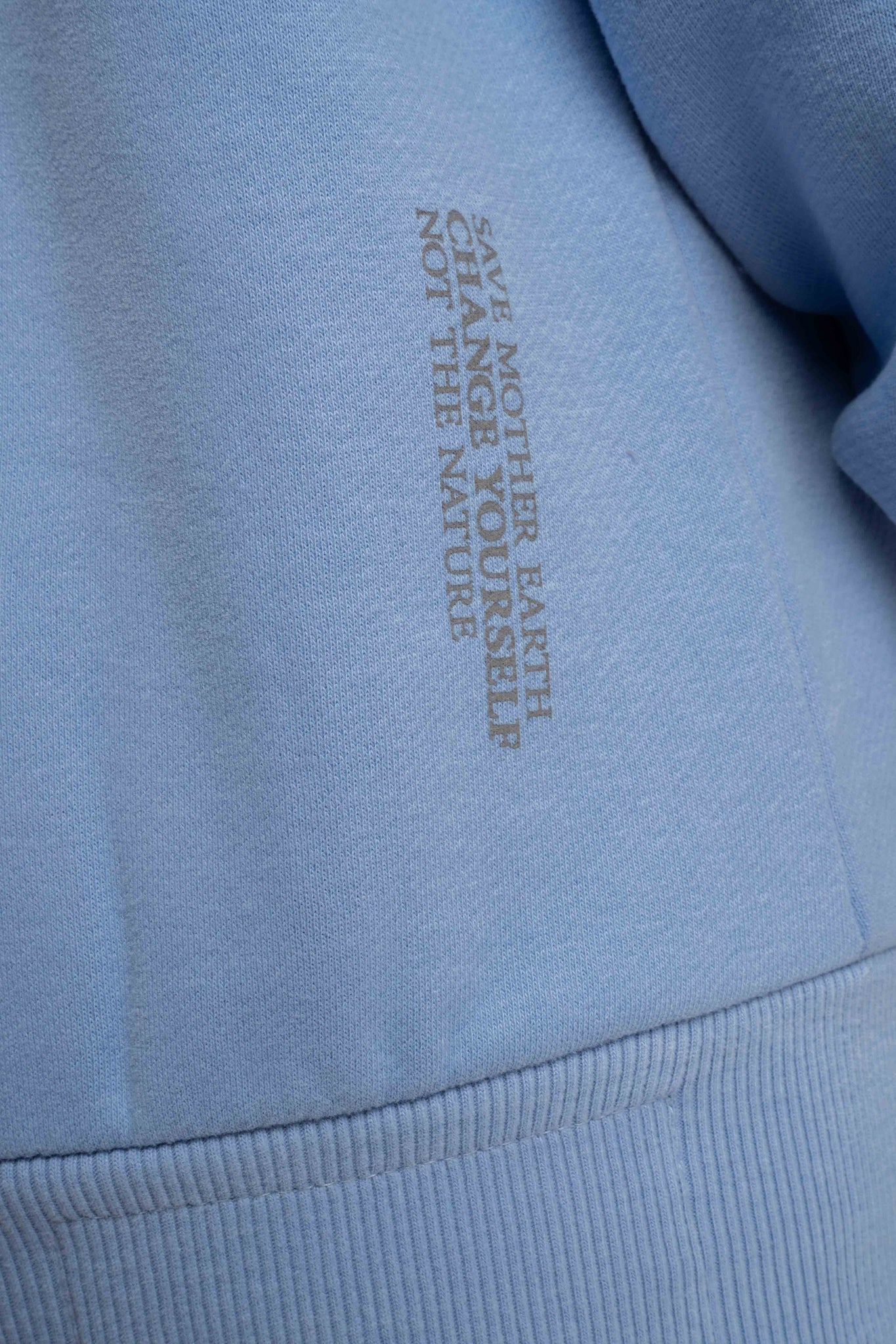 BLUZA Z DEKOLTEM OVERSIZE BŁĘKITNA - BISCOE