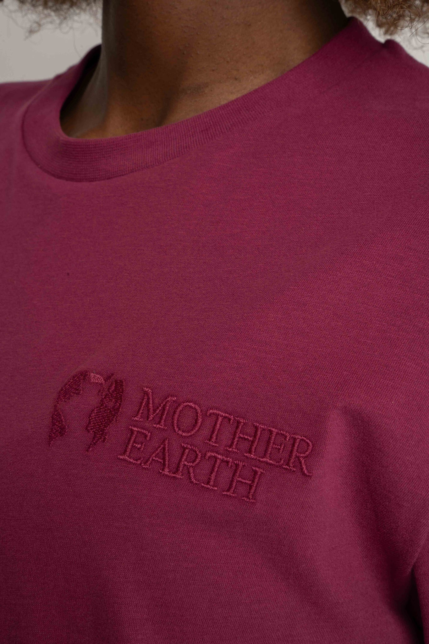 T-SHIRT DAMSKI BURGUNDOWY - TULUM