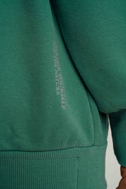 BLUZA Z DEKOLTEM OVERSIZE ZIELONA - BISCOE
