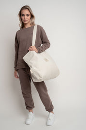 CREAM SHOPPER BAG - ADALAR