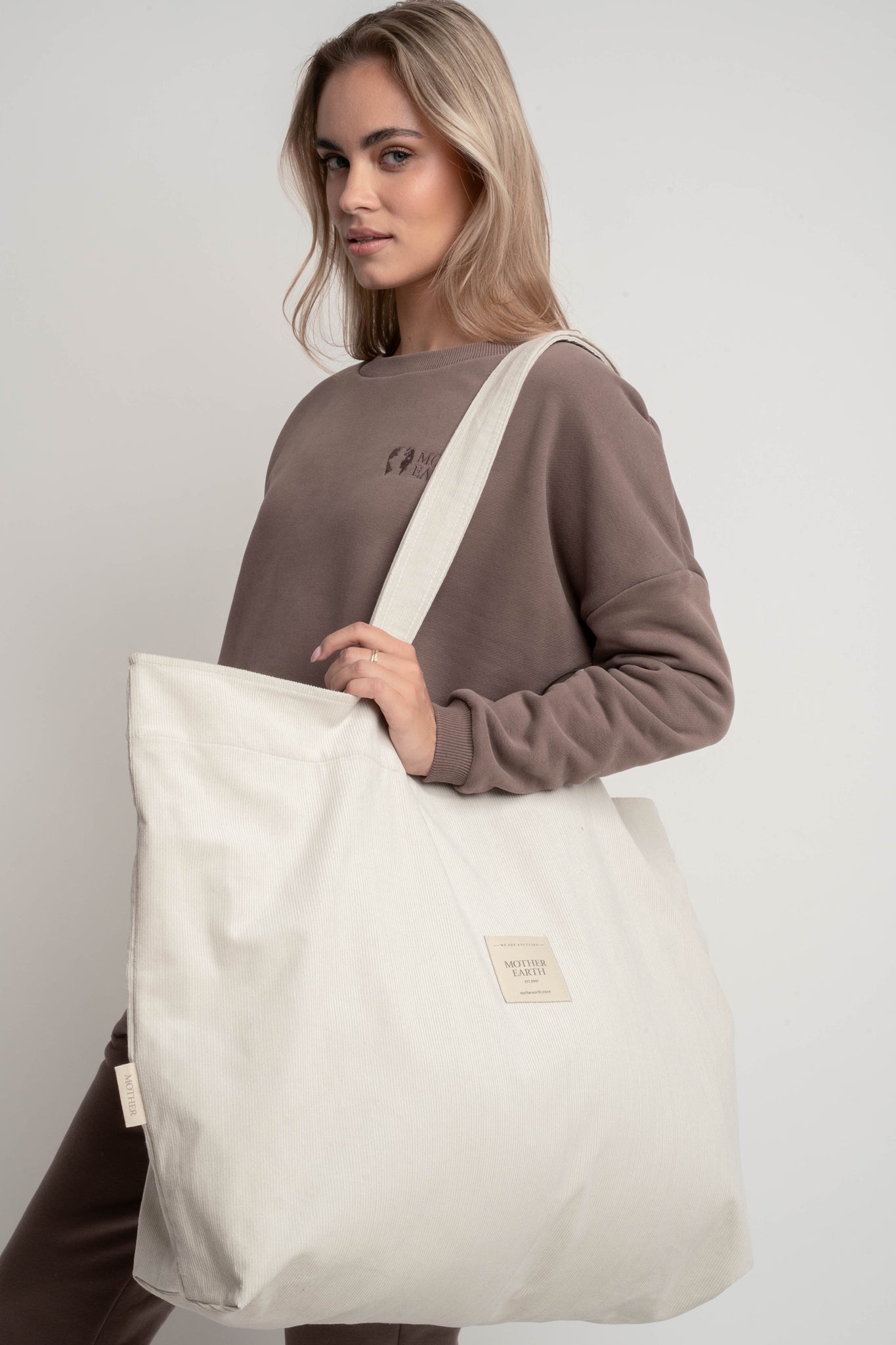 CREAM SHOPPER BAG - ADALAR