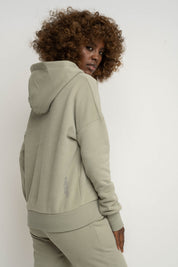 BLUZA Z KAPTUREM OLIWKOWA - MURIA