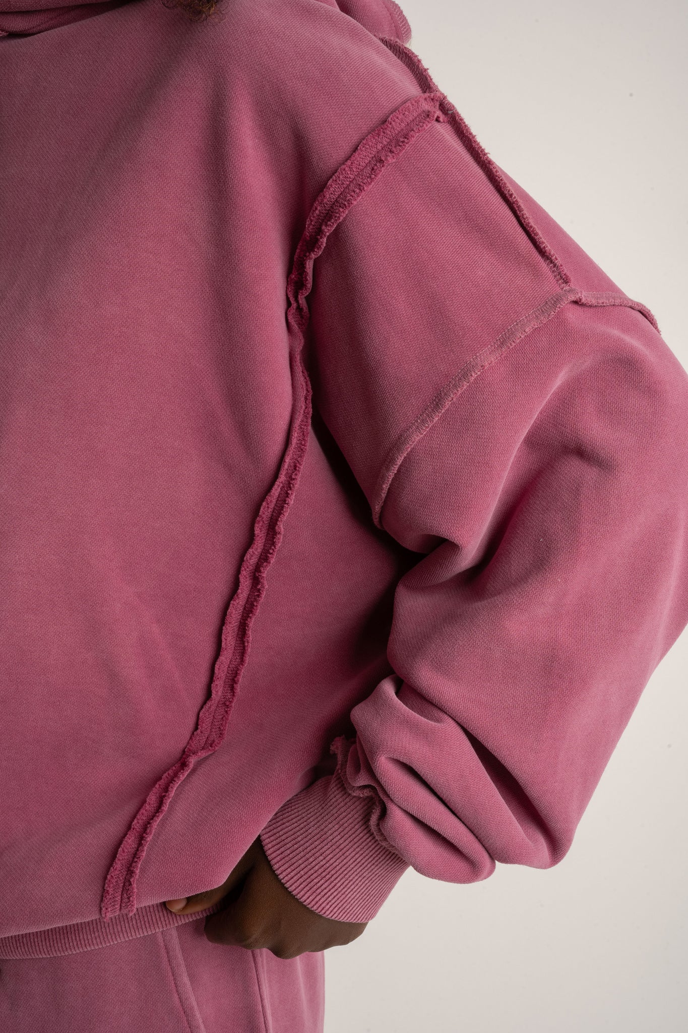BLUZA Z EFEKTEM WASHED FIOLETOWA - OSLO