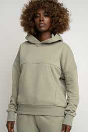 BLUZA Z KAPTUREM OLIWKOWA - MURIA