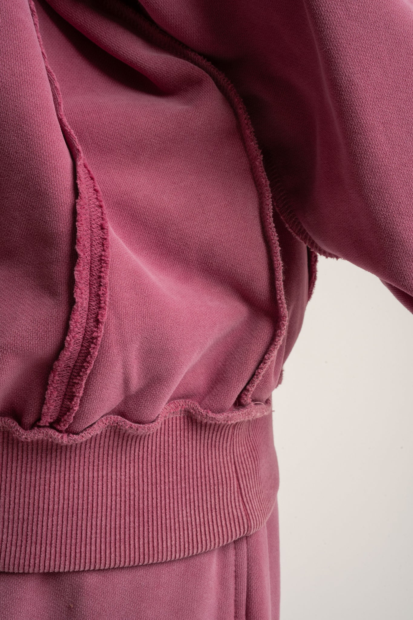 BLUZA Z EFEKTEM WASHED FIOLETOWA - OSLO