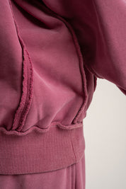 BLUZA Z EFEKTEM WASHED FIOLETOWA - OSLO