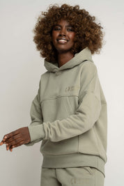 BLUZA Z KAPTUREM OLIWKOWA - MURIA
