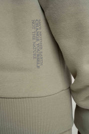 BLUZA Z KAPTUREM OLIWKOWA - MURIA