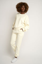BLUZA TYPU CREWNECK KREMOWA - OZARK