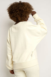 BLUZA TYPU CREWNECK KREMOWA - OZARK
