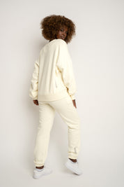 BLUZA TYPU CREWNECK KREMOWA - OZARK