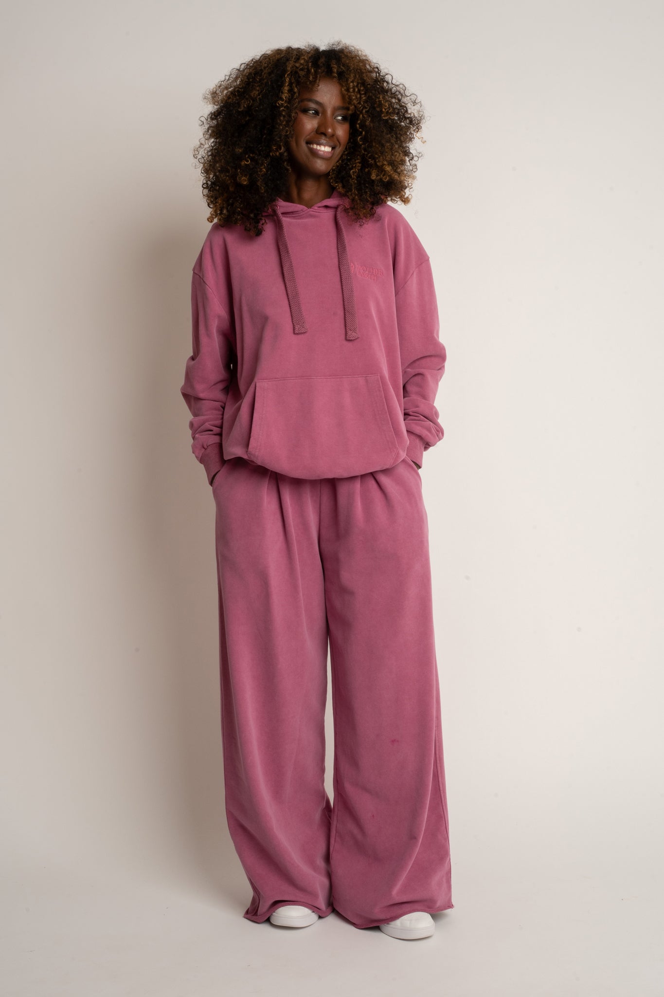 BLUZA Z EFEKTEM WASHED FIOLETOWA - LAPLAND
