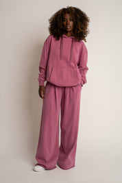 BLUZA Z EFEKTEM WASHED FIOLETOWA - LAPLAND