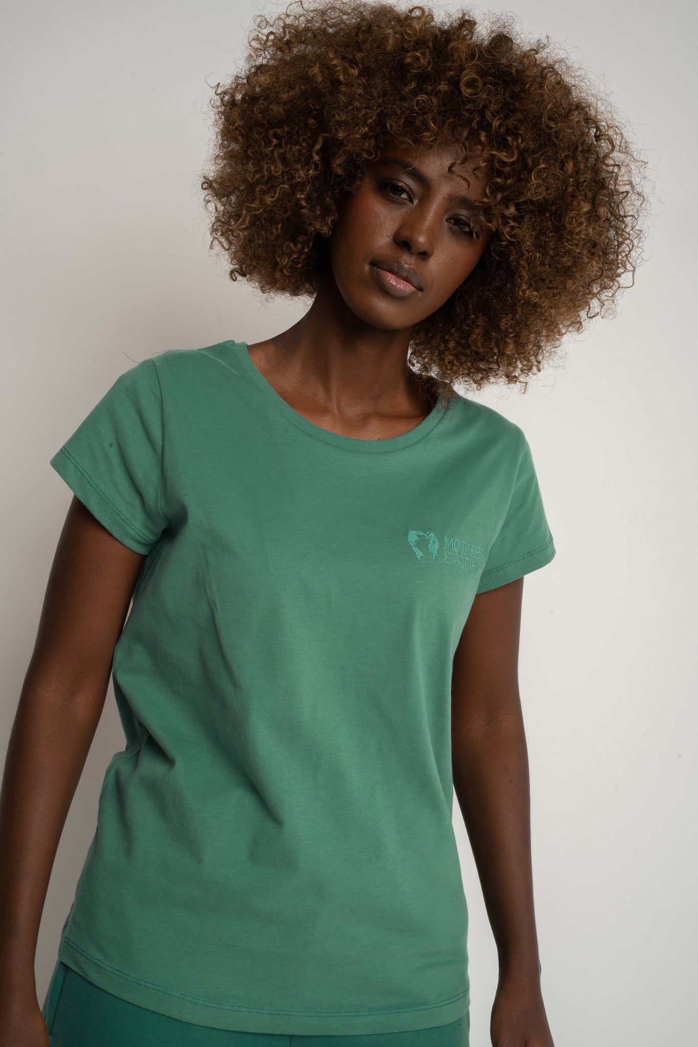 T-SHIRT DAMSKI ZIELONY- SALINA