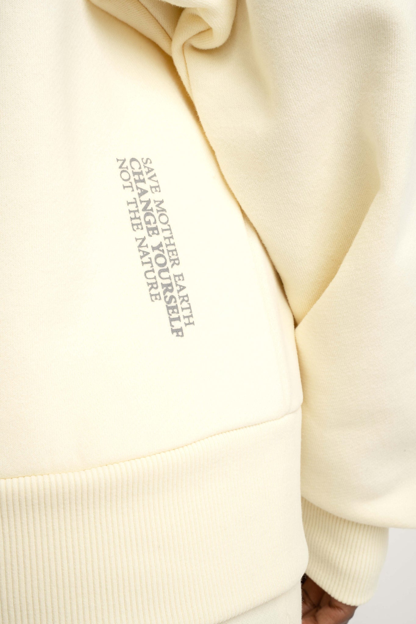 BLUZA TYPU CREWNECK KREMOWA - OZARK