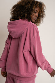 BLUZA Z EFEKTEM WASHED FIOLETOWA - LAPLAND