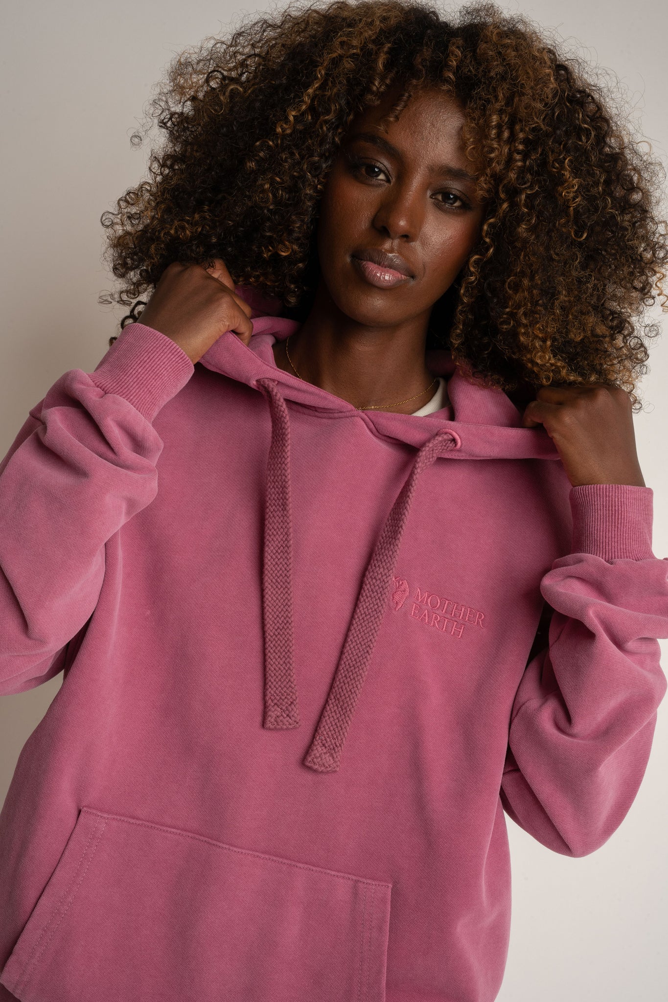 BLUZA Z EFEKTEM WASHED FIOLETOWA - LAPLAND