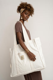 TORBA TYPU SHOPPER  BAG BIAŁA - MIAMI