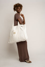 TORBA TYPU SHOPPER  BAG BIAŁA - MIAMI