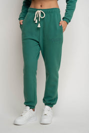 GREEN BAGGY SWEATPANTS - KARPATOS