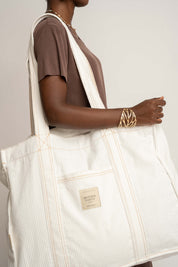 TORBA TYPU SHOPPER  BAG BIAŁA - MIAMI