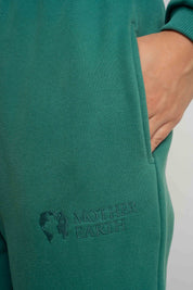 GREEN BAGGY SWEATPANTS - KARPATOS