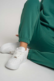 GREEN BAGGY SWEATPANTS - KARPATOS