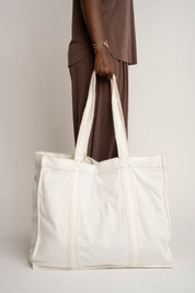 TORBA TYPU SHOPPER  BAG BIAŁA - MIAMI