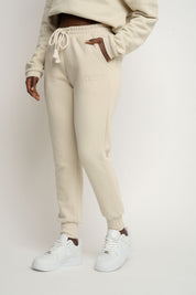 SPODNIE DRESOWE TYPU JOGGER JASNOBEŻOWE - BEGERA