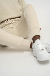 SPODNIE DRESOWE TYPU JOGGER JASNOBEŻOWE - BEGERA