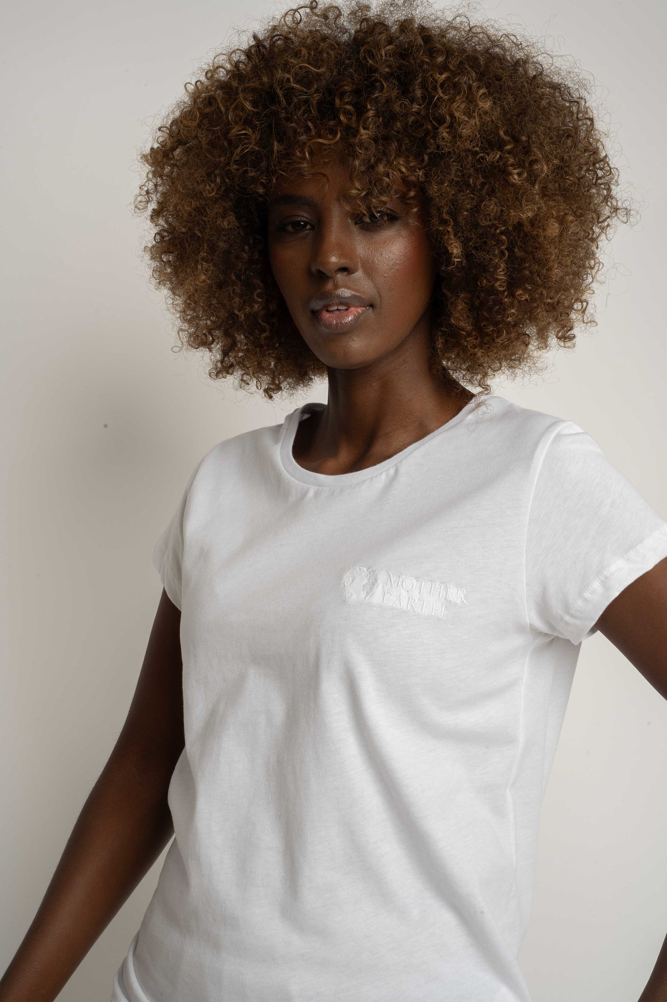 T-SHIRT DAMSKI BIAŁY - SALINA