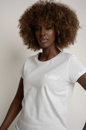 T-SHIRT DAMSKI BIAŁY - SALINA