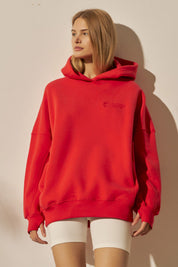 OVERSIZED HOODIE RED - EGERIA