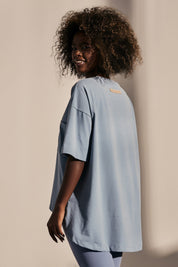 ASYMMETRIC OVERSIZE T-SHIRT BLUE - ELEFANTA