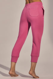 7/8 LENGTH FITTED PINK SWEATPANTS - FIDŹI