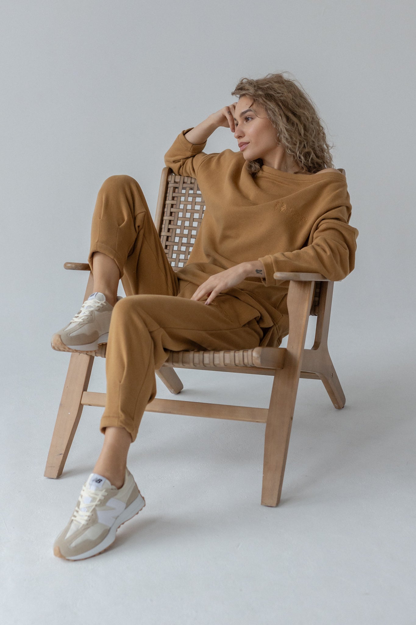 HANANA - LIGHT BROWN TRACKSUIT SET