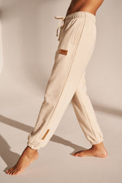 UNISEX LIGHT BEIGE SWEATPANTS - HANOWER