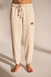 UNISEX LIGHT BEIGE SWEATPANTS - HANOWER