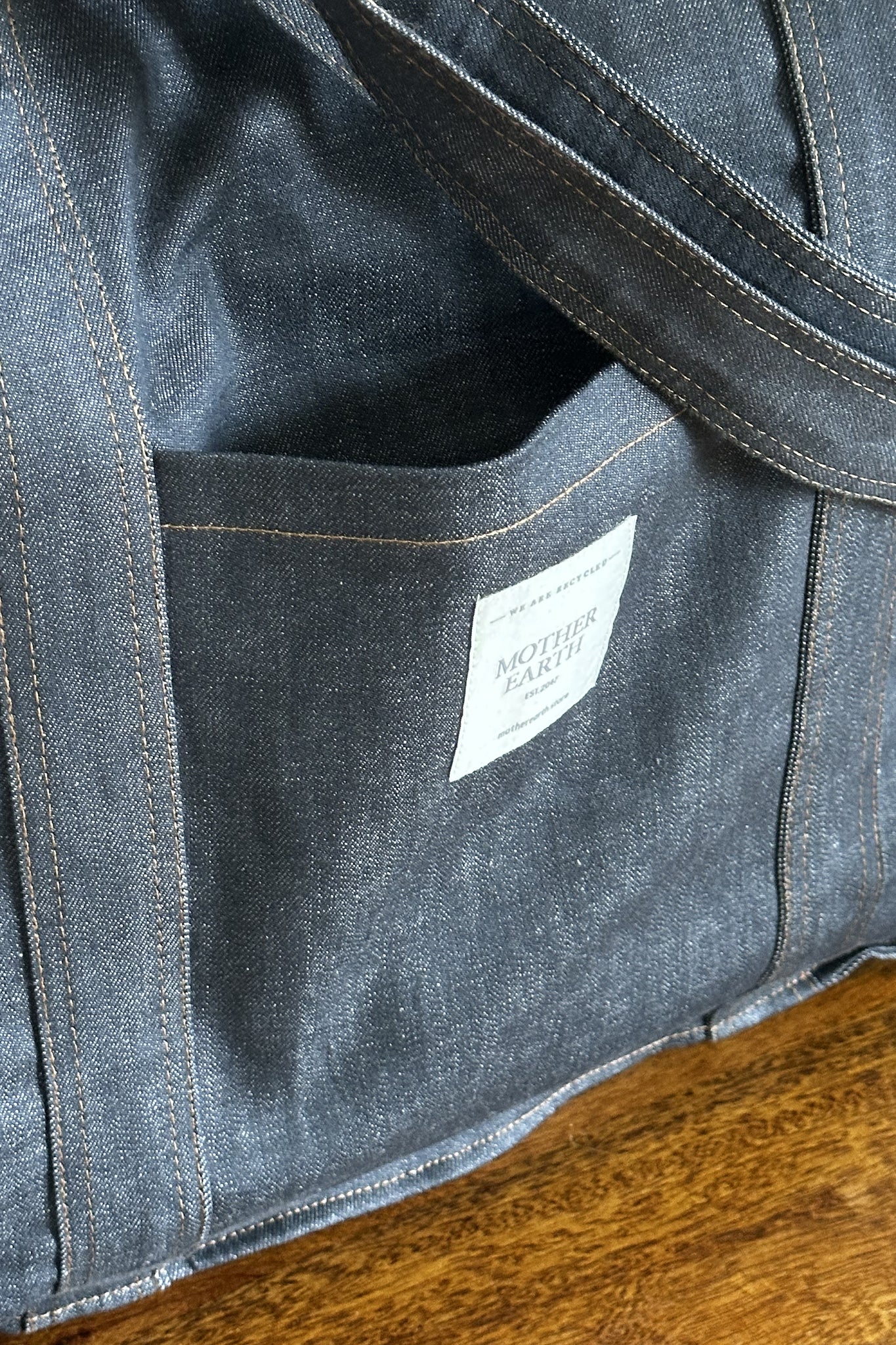TORBA TYPU SHOPPER  BAG JEANSOWA SZARA - LIDO