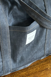TORBA TYPU SHOPPER  BAG JEANSOWA SZARA - LIDO
