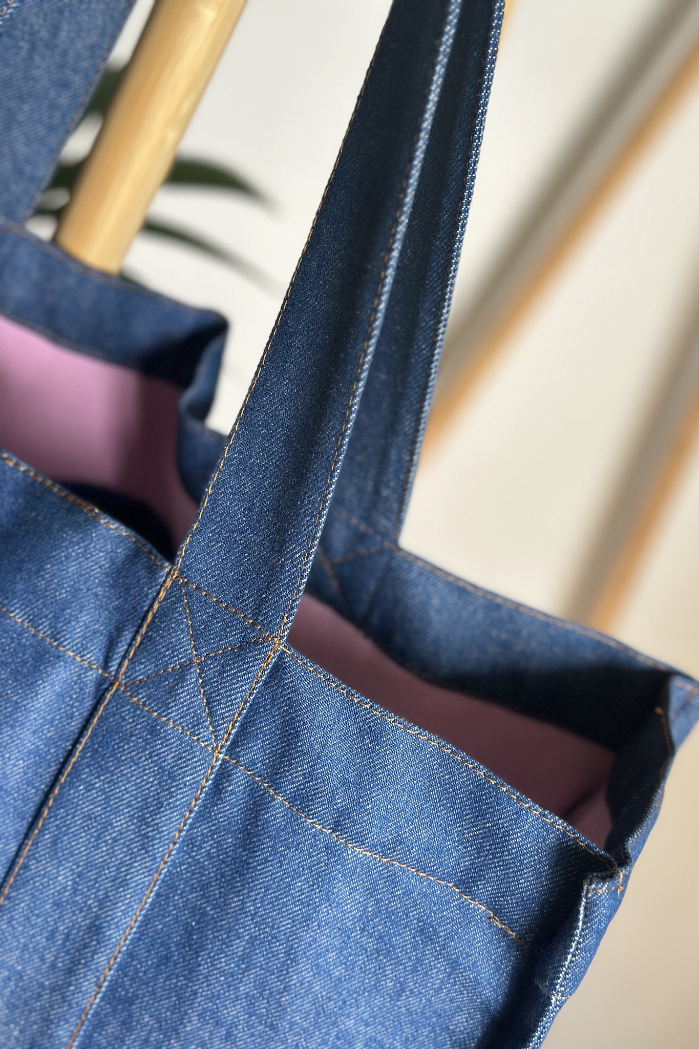 TORBA TYPU SHOPPER  BAG JEANSOWA NIEBIESKA - LIDO