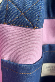 TORBA TYPU SHOPPER  BAG JEANSOWA NIEBIESKA - LIDO