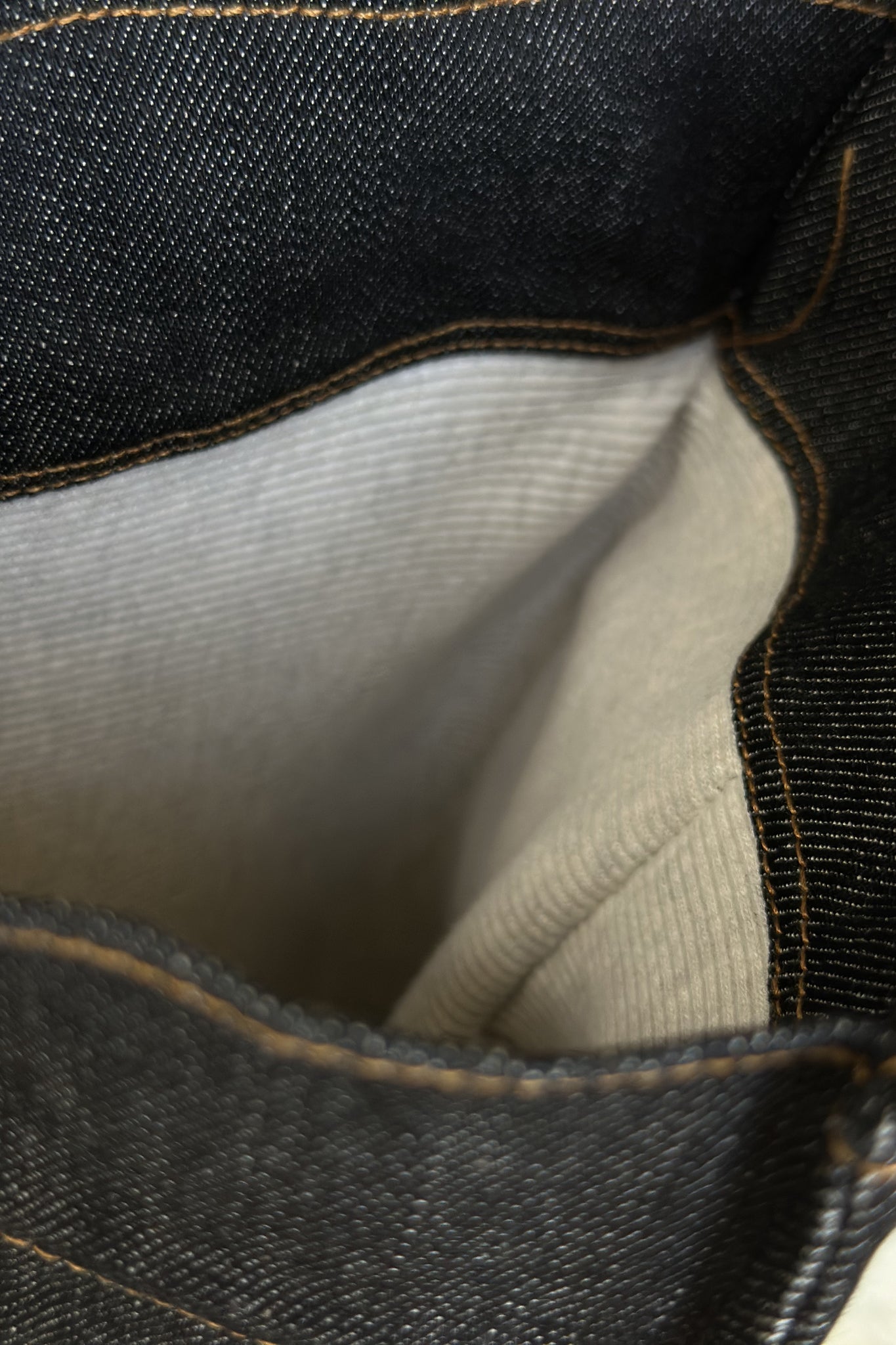 TORBA TYPU SHOPPER  BAG JEANSOWA W KOLORZE GŁĘBOKIEJ CZERNI - LIDO