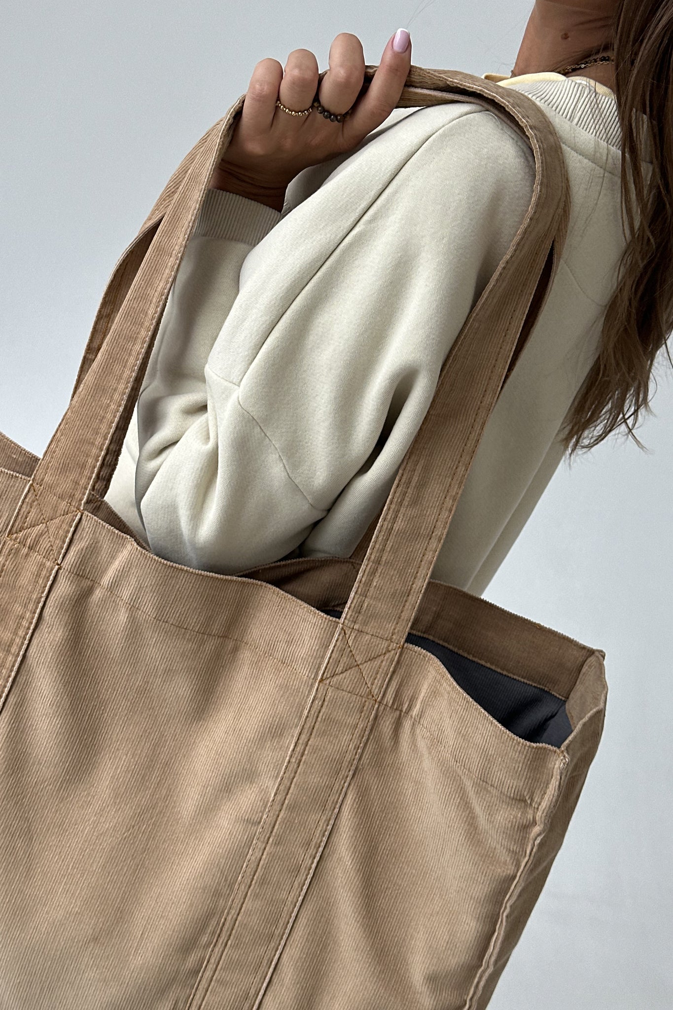NAVY BLUE SHOPPER BAG - LIDO