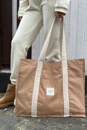 TORBA TYPU SHOPPER  BAG KARMELOWA - LIDO