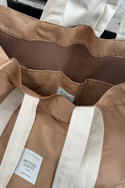TORBA TYPU SHOPPER  BAG KARMELOWA - LIDO