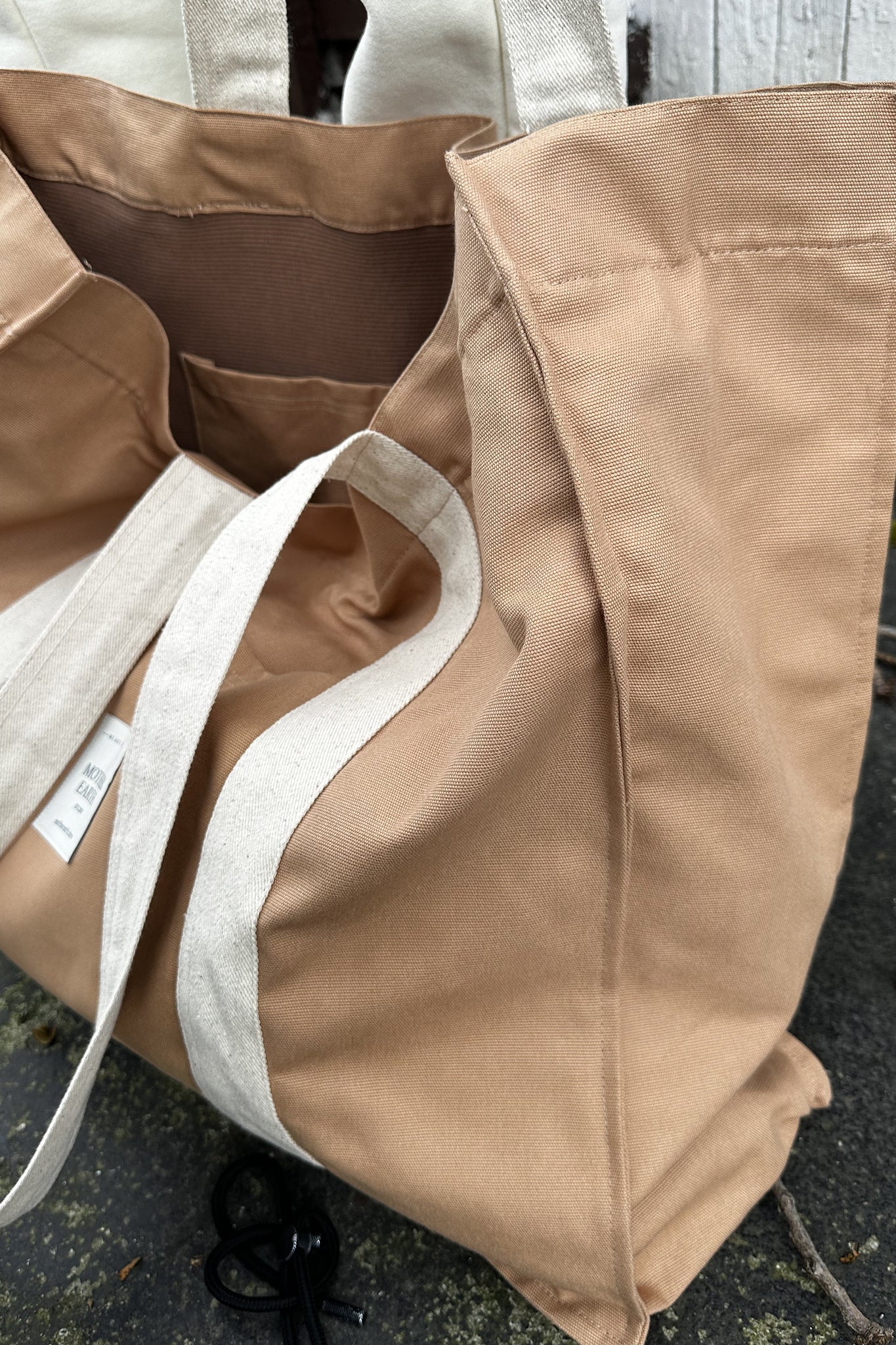 TORBA TYPU SHOPPER  BAG KARMELOWA - LIDO