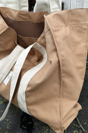 TORBA TYPU SHOPPER  BAG KARMELOWA - LIDO