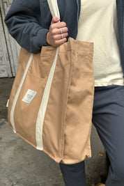 TORBA TYPU SHOPPER  BAG KARMELOWA - LIDO