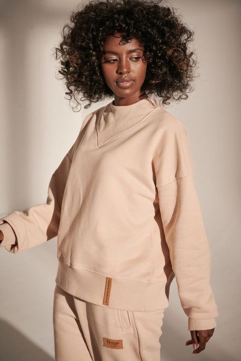 CLASSIC CUT SWEATSHIRT SAND - MANSELA